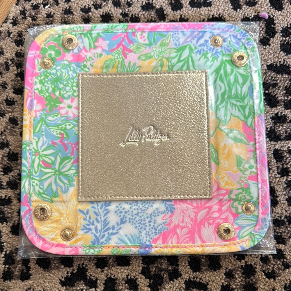 Lilly Pulitzer Colorful Floral Jewelry Case